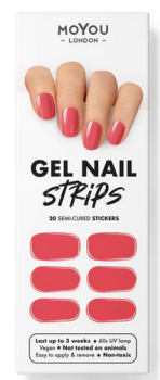 Gel Nail Strips Pink Freud